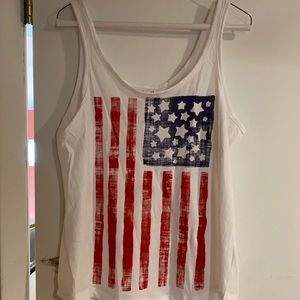Women’s American flag tank top medium